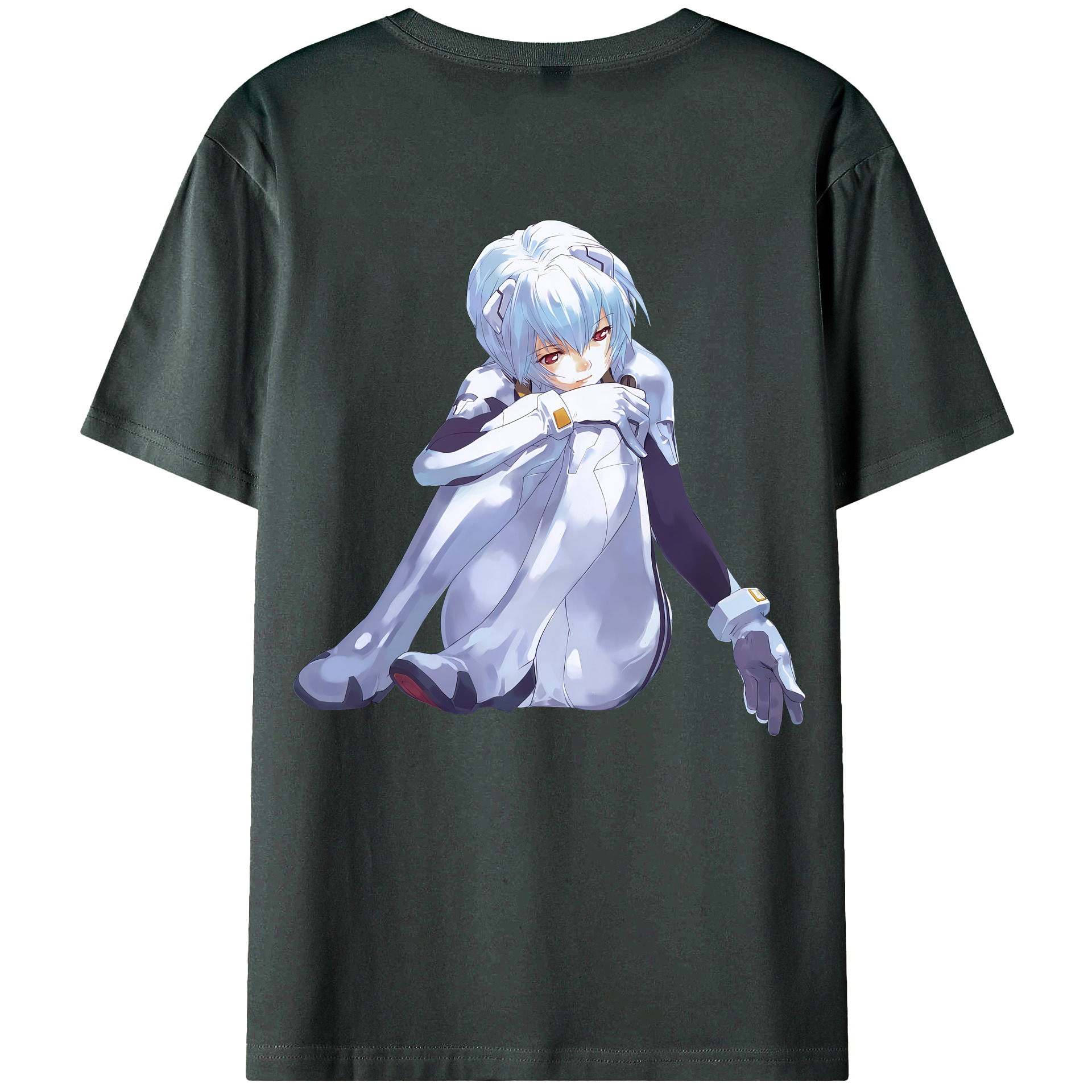 （画像用） EVA 新世紀エヴァンゲリオン 綿100％ メンズ半袖Tシャツ（バックプリント） 通気性